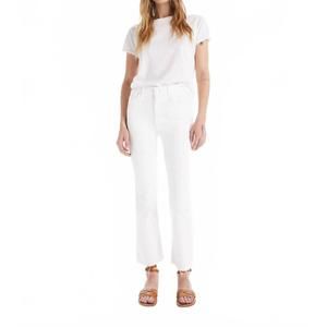 NEW MOTHER hustler high rise ankle flared jeans in not guilty